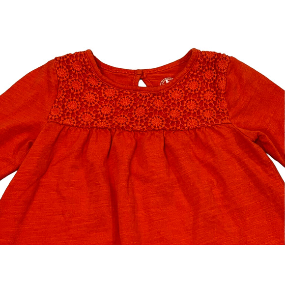 Authentic JK Khaki T Shirt‎ Girls 2T Top Orange Long Sleeve - Picture 2 of 4